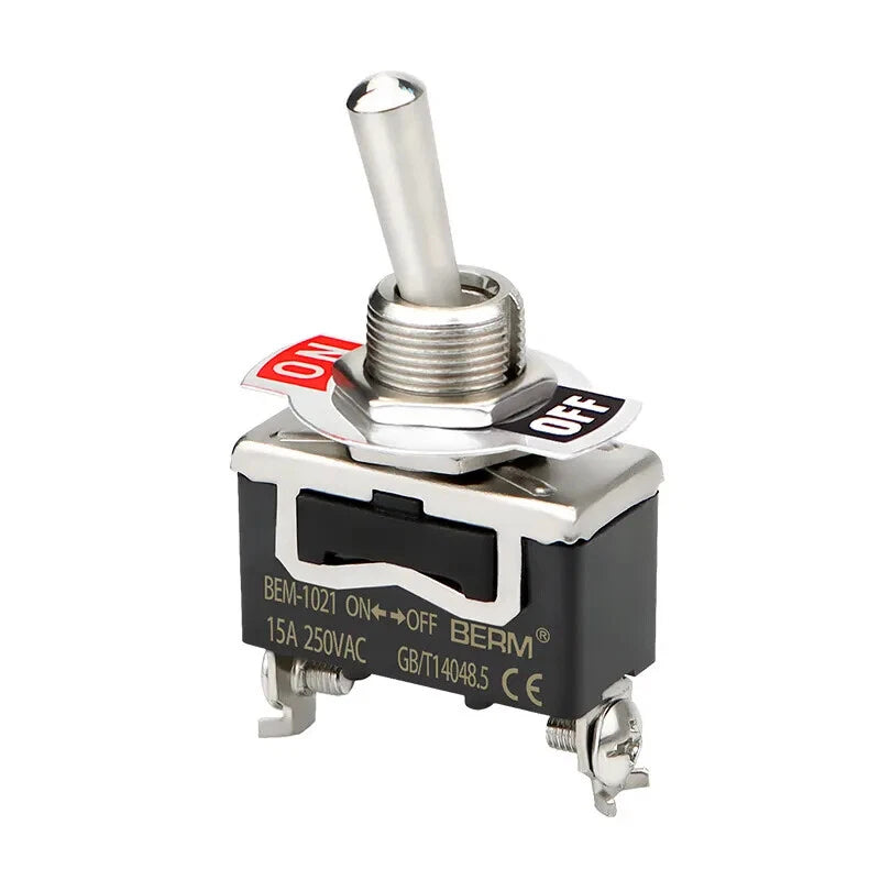 Toggle Switch ON-OFF-ON, 2/3 Pin 2/3 Positions, Latching & Momentary, Screw or Pin Terminal