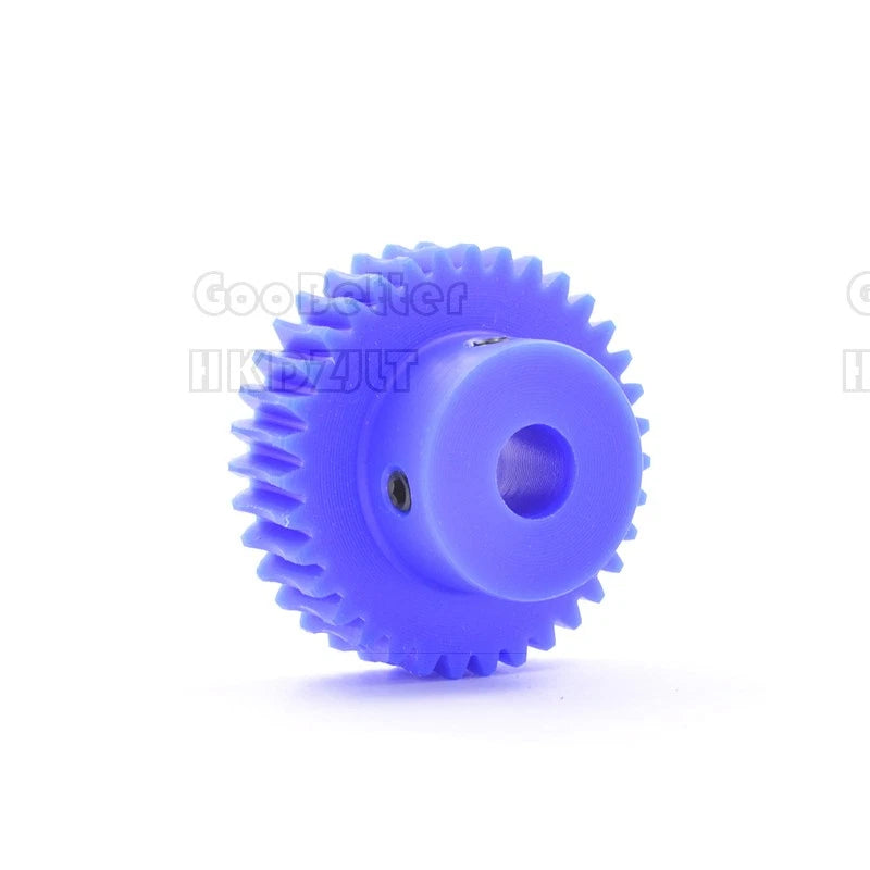 Mod 0.5 1 Nylon Plastic Worm Gear Wheel 15 - 80 Tooth Nylon Worm Shaft Precision