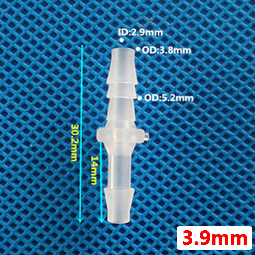 Plastic Barbed Straight Hose Connector — 1.6mm to 25mm Tubing Joiner Coupling