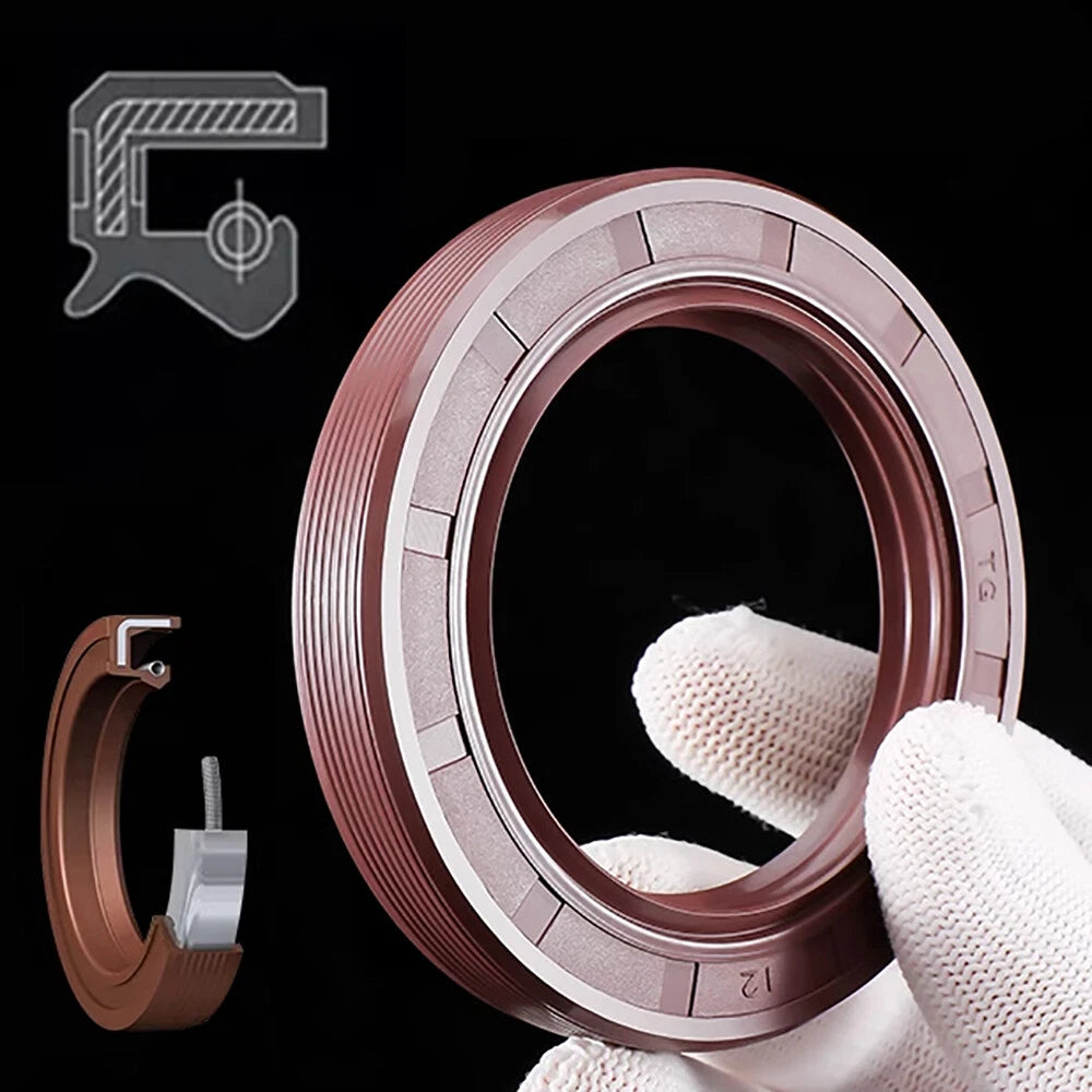 TC/TG Dual Lip FKM Oil Seal — Metric Rotary Shaft Sealing Ring, ID 25–50mm