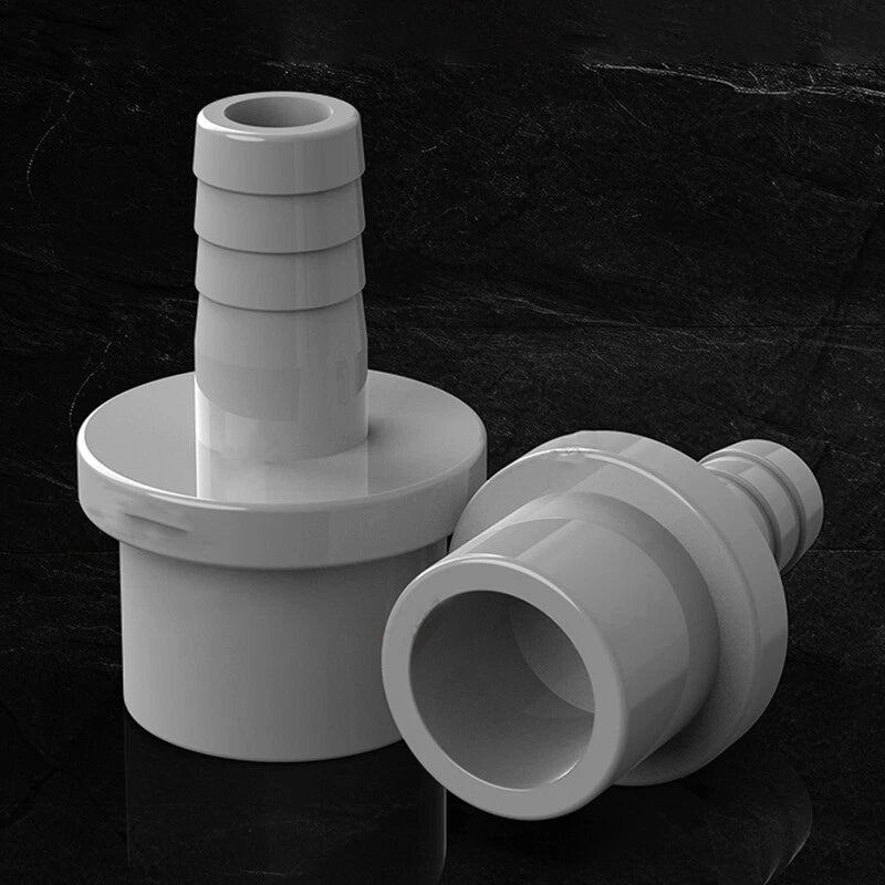 White Grey Pagoda PVC Pipe Connector Fittings 20 25mm Adapter To Hose OD 5~20mm