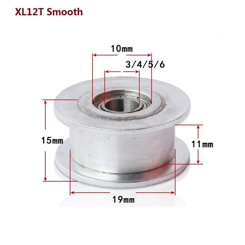 XL Timing Belt Idler Bearing Pulley Tensioner Toothless & Toothed Width 11mm