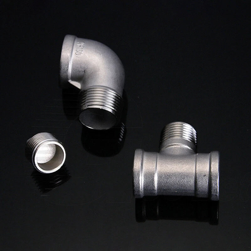 BSP Threaded Stainless Steel Pipe Fittings 304 — Elbow, Tee, Nipple, Socket & More