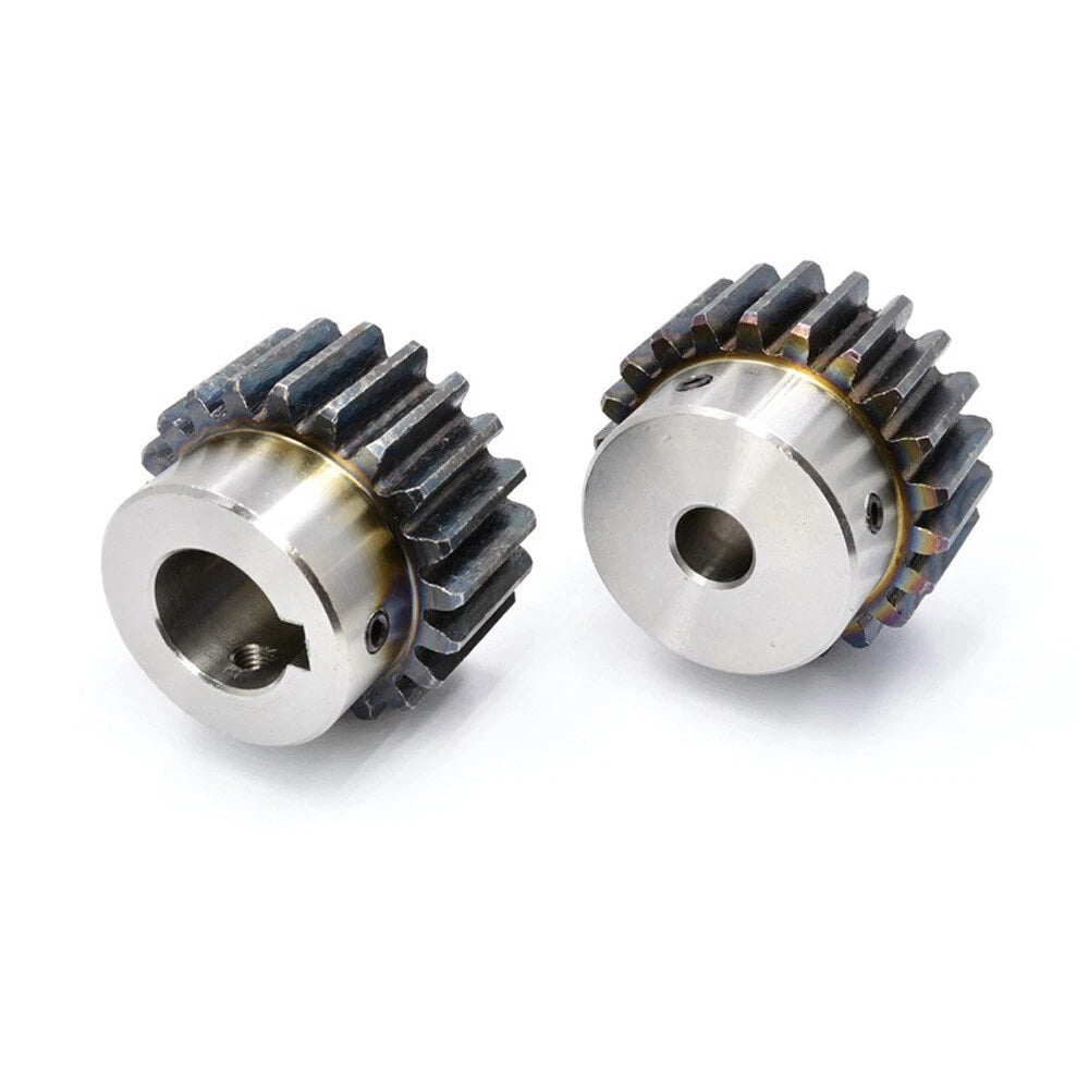 2 Mod 12-40Tooth Spur Gears pitch 6.28mm 45# Steel With Keyway Pinion Motor Gear