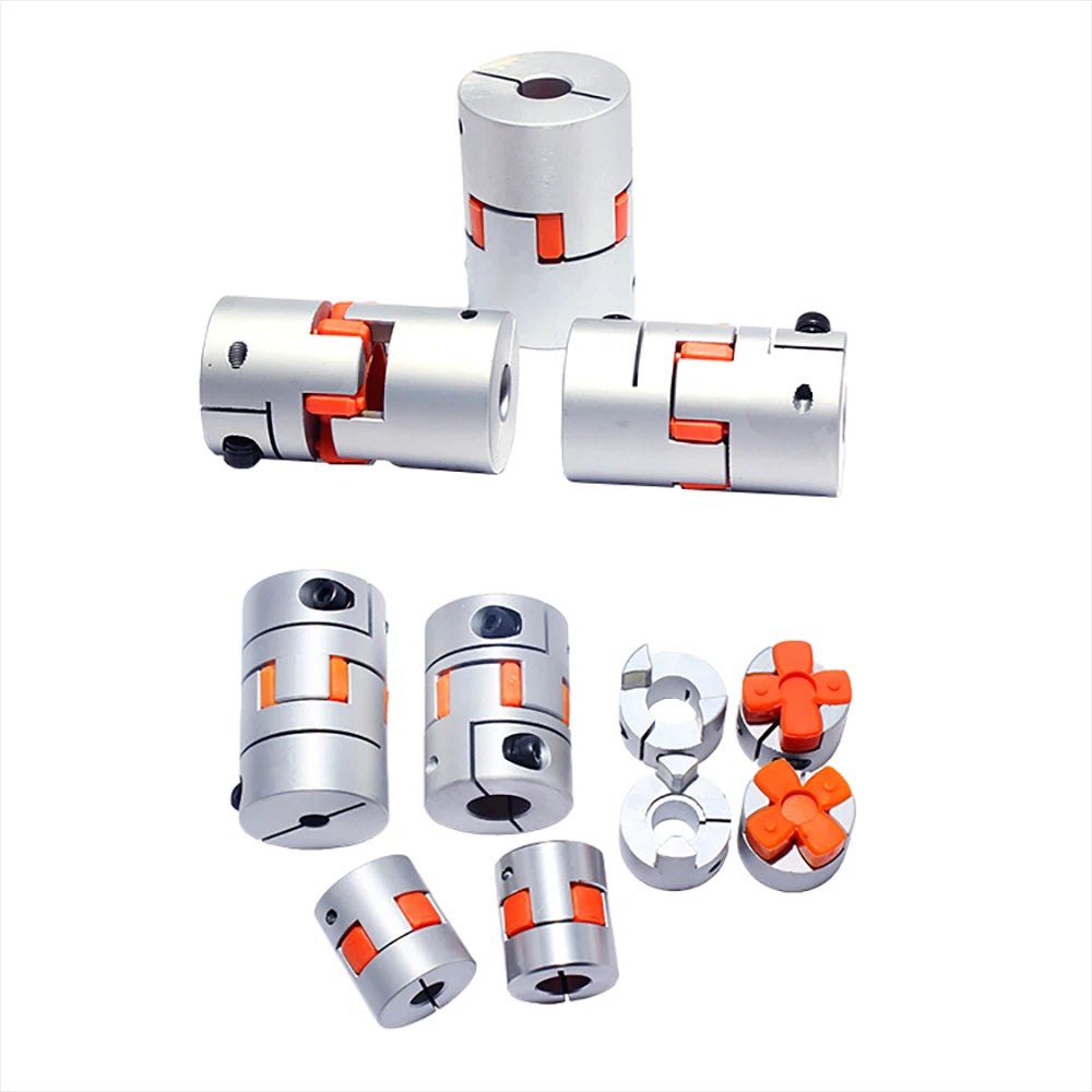 Alu Shaft Coupler Flexible Plum Spider Jaw Coupling Stepper Motor for 3D Printer