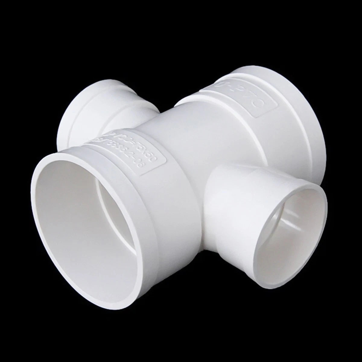 PVC 4-Way Equal Reducer Drainage Pipe Connectors Various Types Tube Fittings