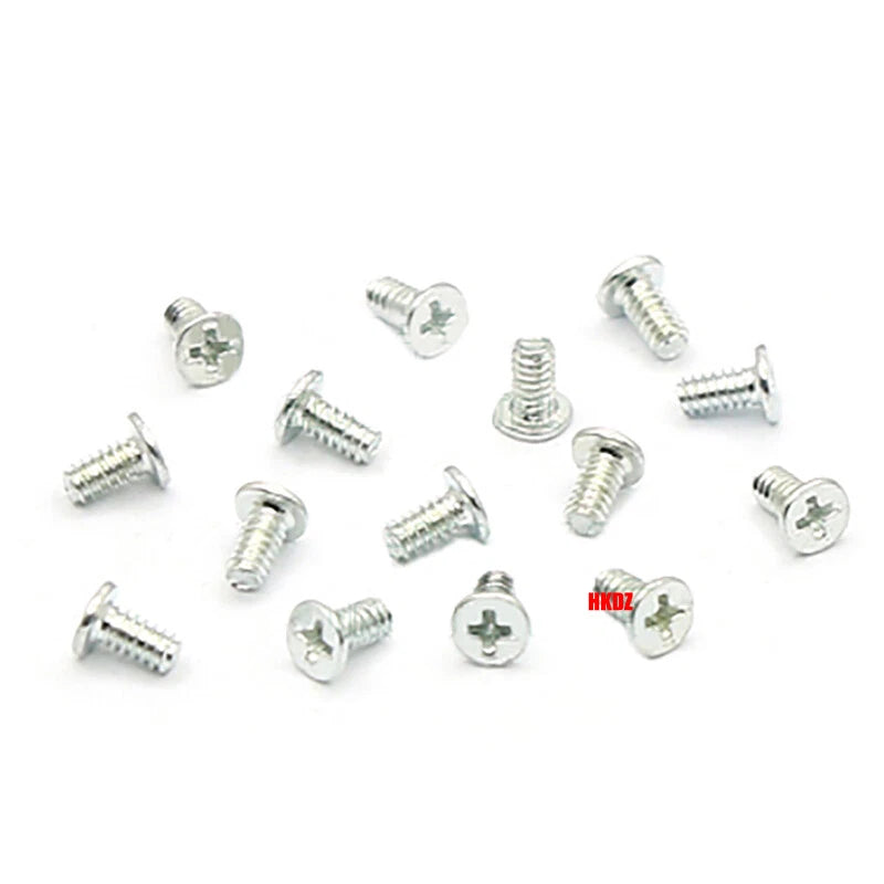 M1.6 M1.7 Phillips Thin Flat Head Machine Screws – Stainless Steel & Zinc Coated