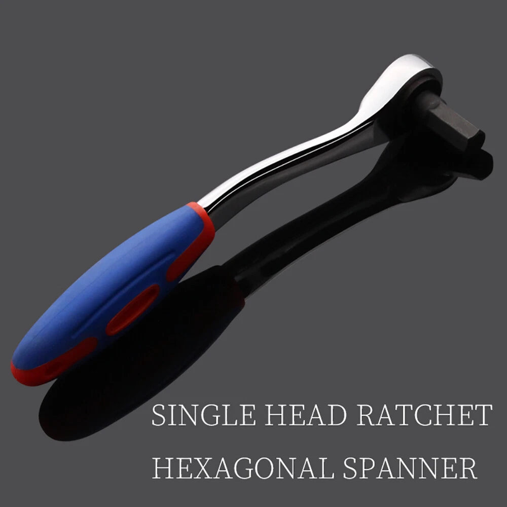 Steel Hex Ratchet Wrench Single Head Headed Hexagonal Ratchets Drive Ratchets