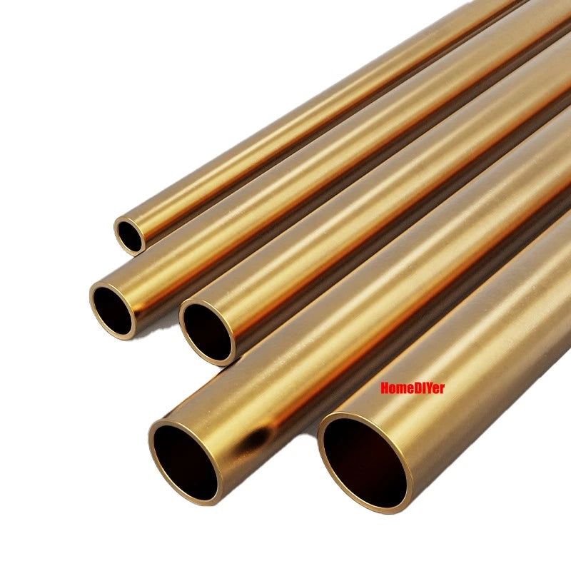 H62 Brass Round Tube — OD 2mm–100mm, Wall 0.5mm–4mm, 200mm Length