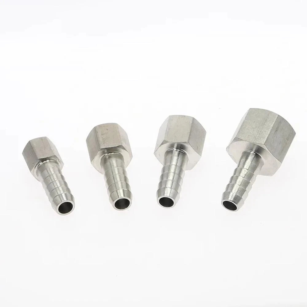 Stainless Steel Hosetails,Bsp Thread Hose Tail Barb Connector 1 8-1" Female Male