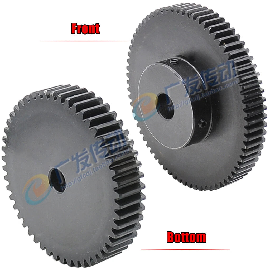 Mod1.5 Steel Pinion Gear Spur Gear 12-100 Teeth 4-25mm Bore With Screw Blackened