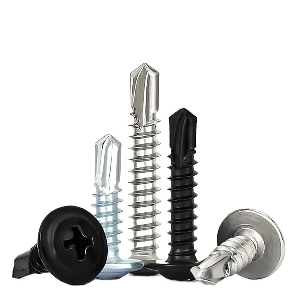 M4.2 M4.8 Self Drilling Wafer Head Screws – Steel & Stainless for Sheet Metal