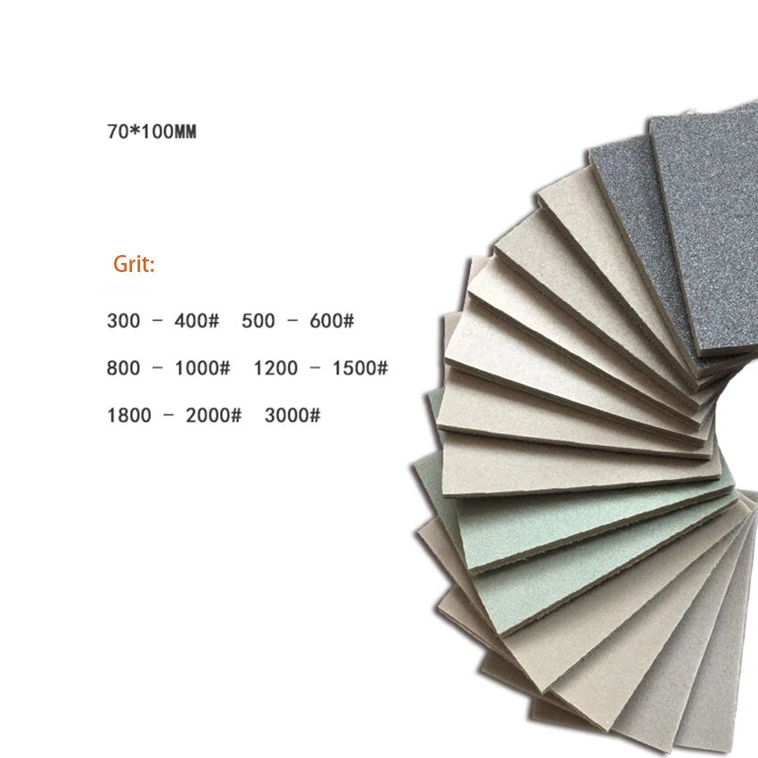 Foam Sanding Block Flexible Wet/Dry Abrasive Sandpaper Sponge Pads 300-3000 Grit