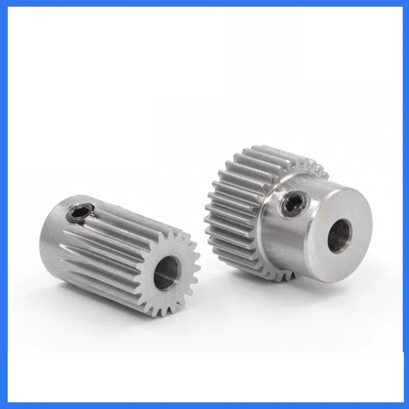 0.5 Mod 45# Steel Spur Gear 20-60T Bore 4-12mm Pinion Gear with Step Motor Gear