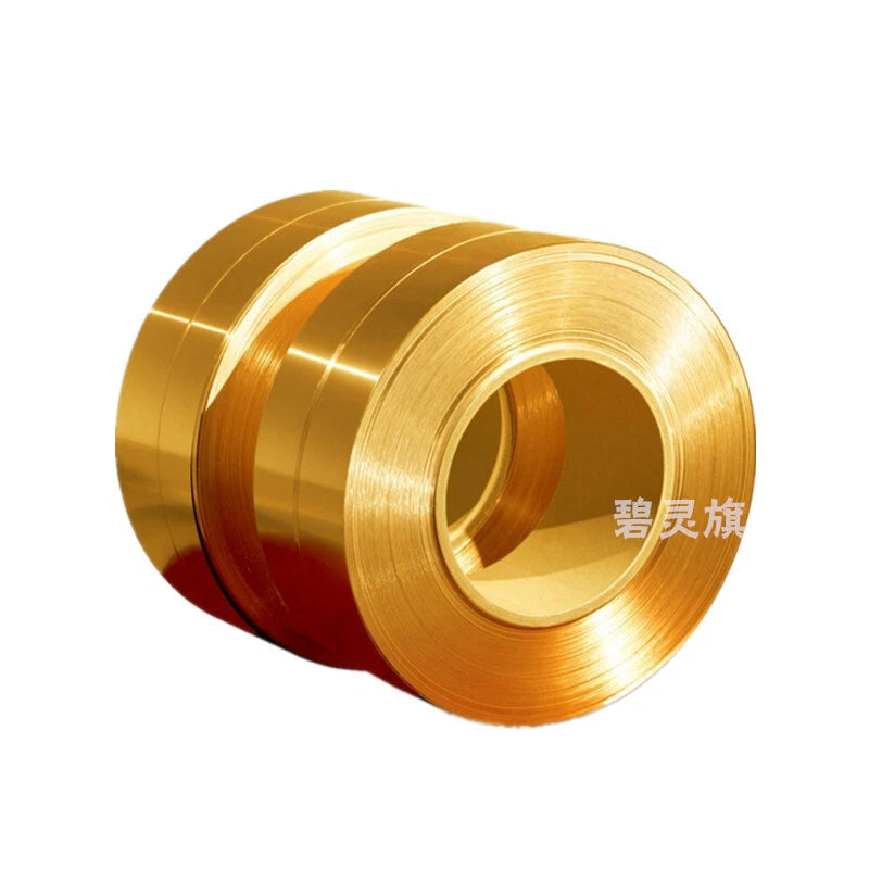 Brass Copper Flat Strip Sheet Metal Foil Sheet Thick 0.1~0.8mm × Width 10~300mm