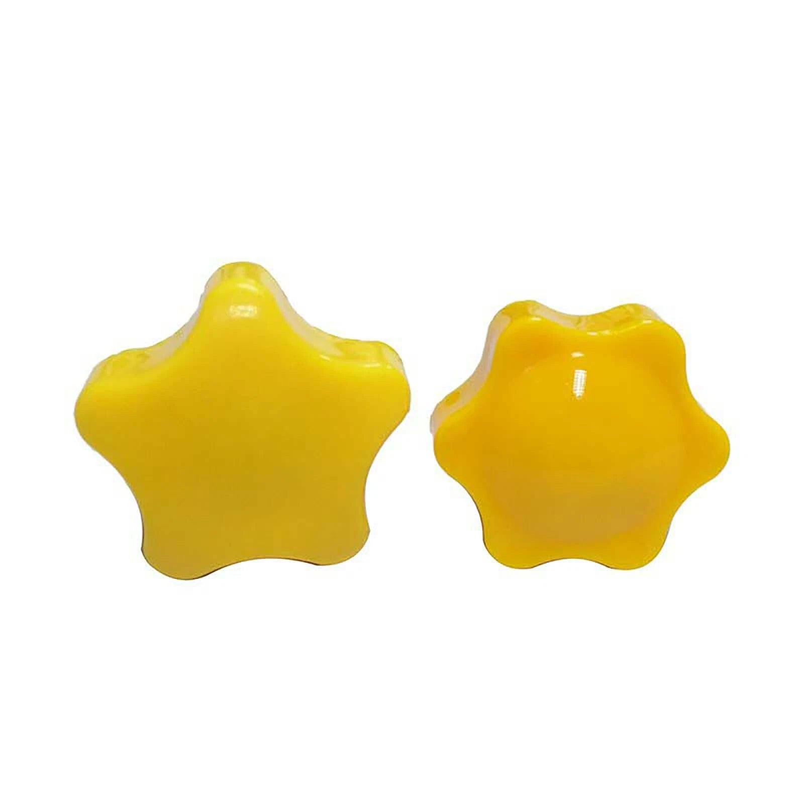 25# Six-petals Flower M6 Yellow Thumb Screws Hand Grip Knob Bolts Thumbscrew