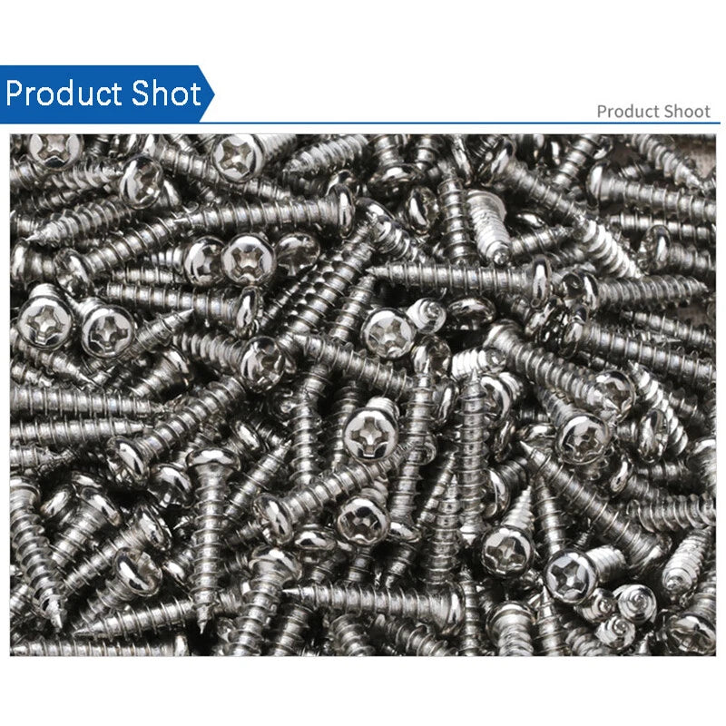 M1 M1.2 M1.4 M1.7 M2 M2.3 M2.6 M3 M3.5 M4 Pan Head Self Tapping Screws – Nickel Plated Carbon Steel
