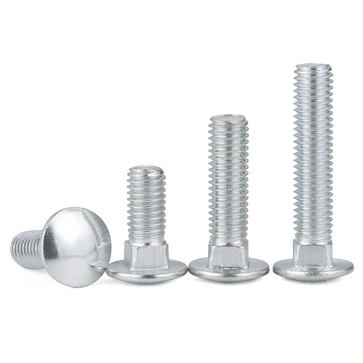 M6 M8 Carriage Bolts Steel Zinc Plated – DIN 603 Cup Head Square Neck Screws