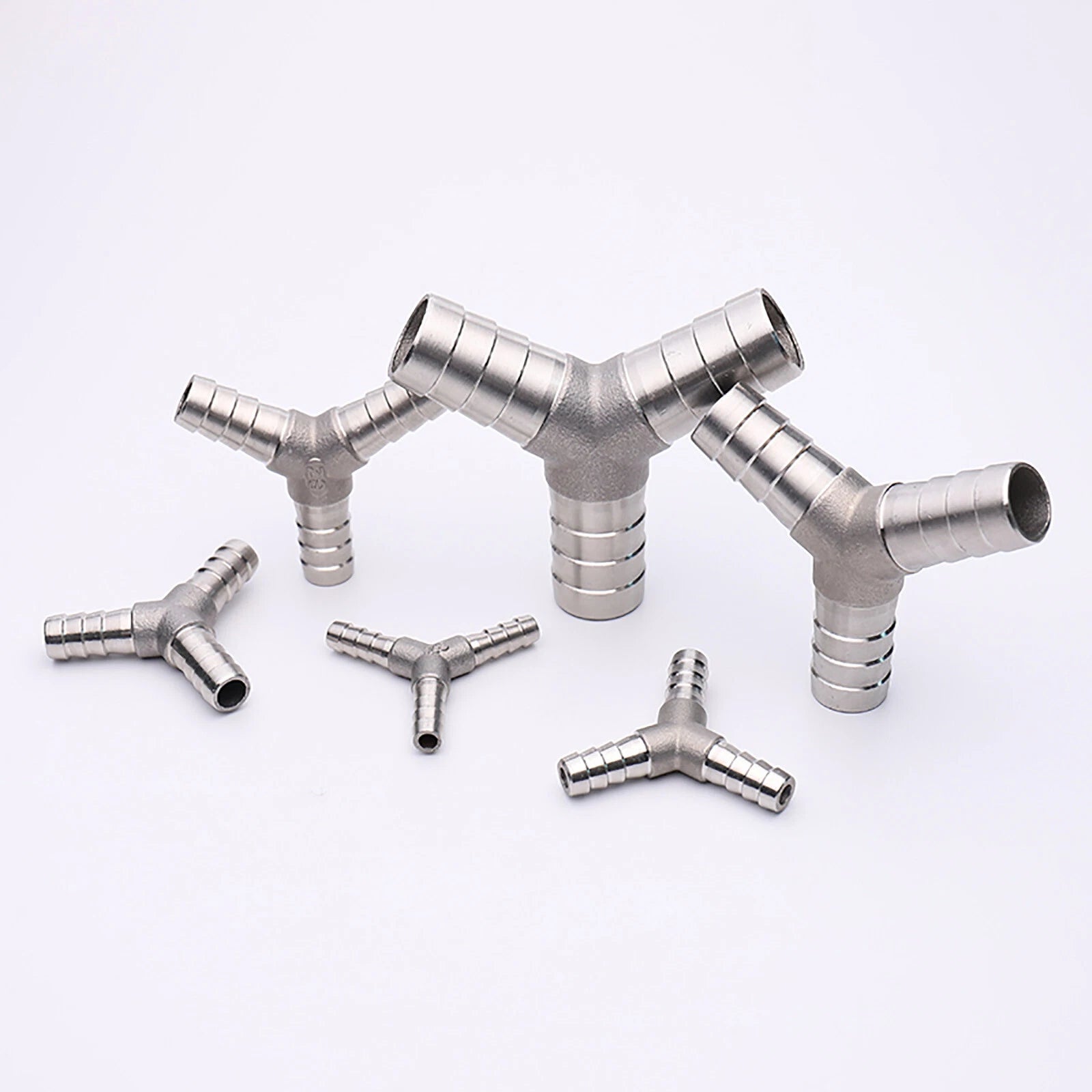 BSP Female Y Piece Connector | 304 Stainless Steel Barbed Hose Tail Fitting | Φ6mm–25mm