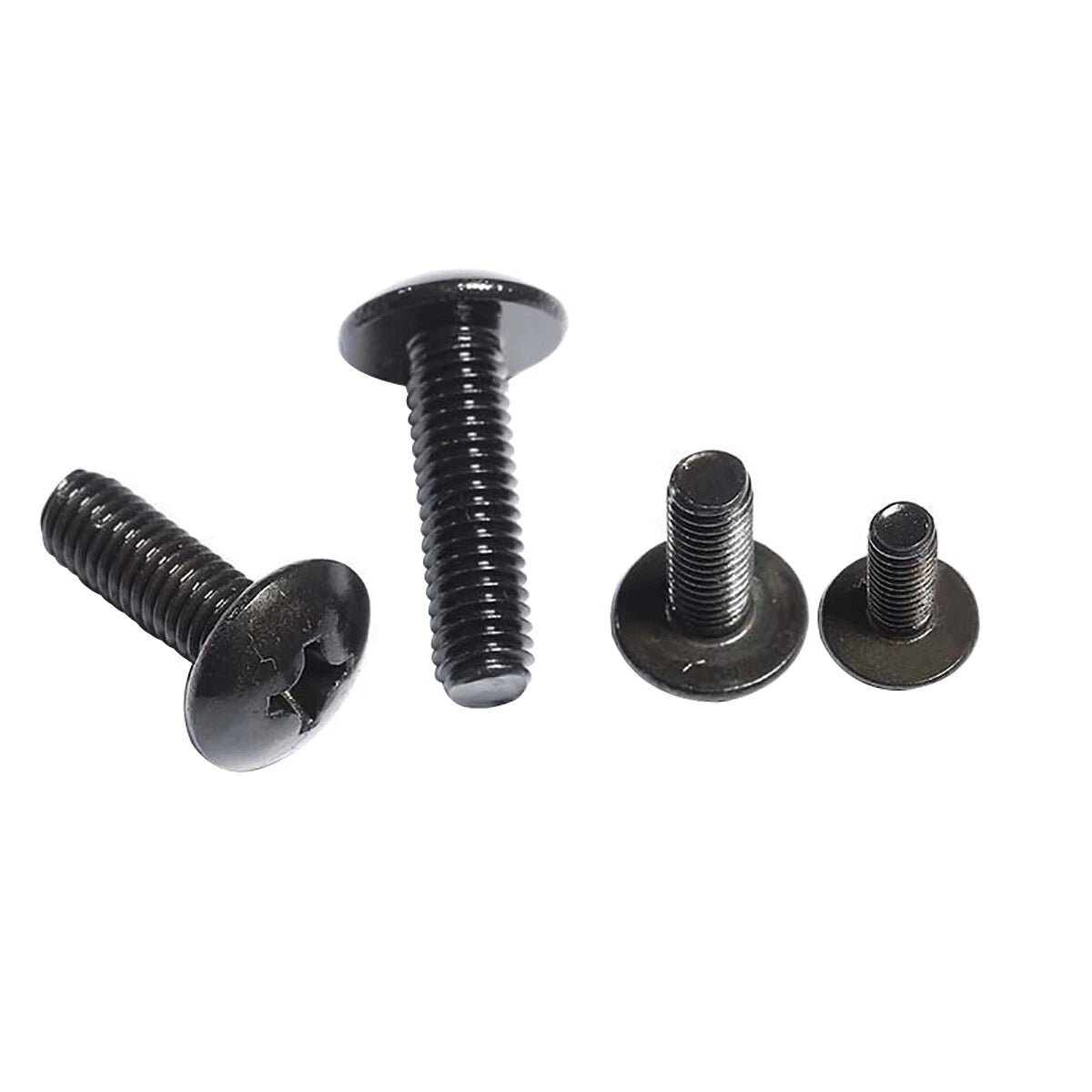 Black 304 Stainless Steel Phillips Truss Head Machine Screws — M3 M4 M5 M6