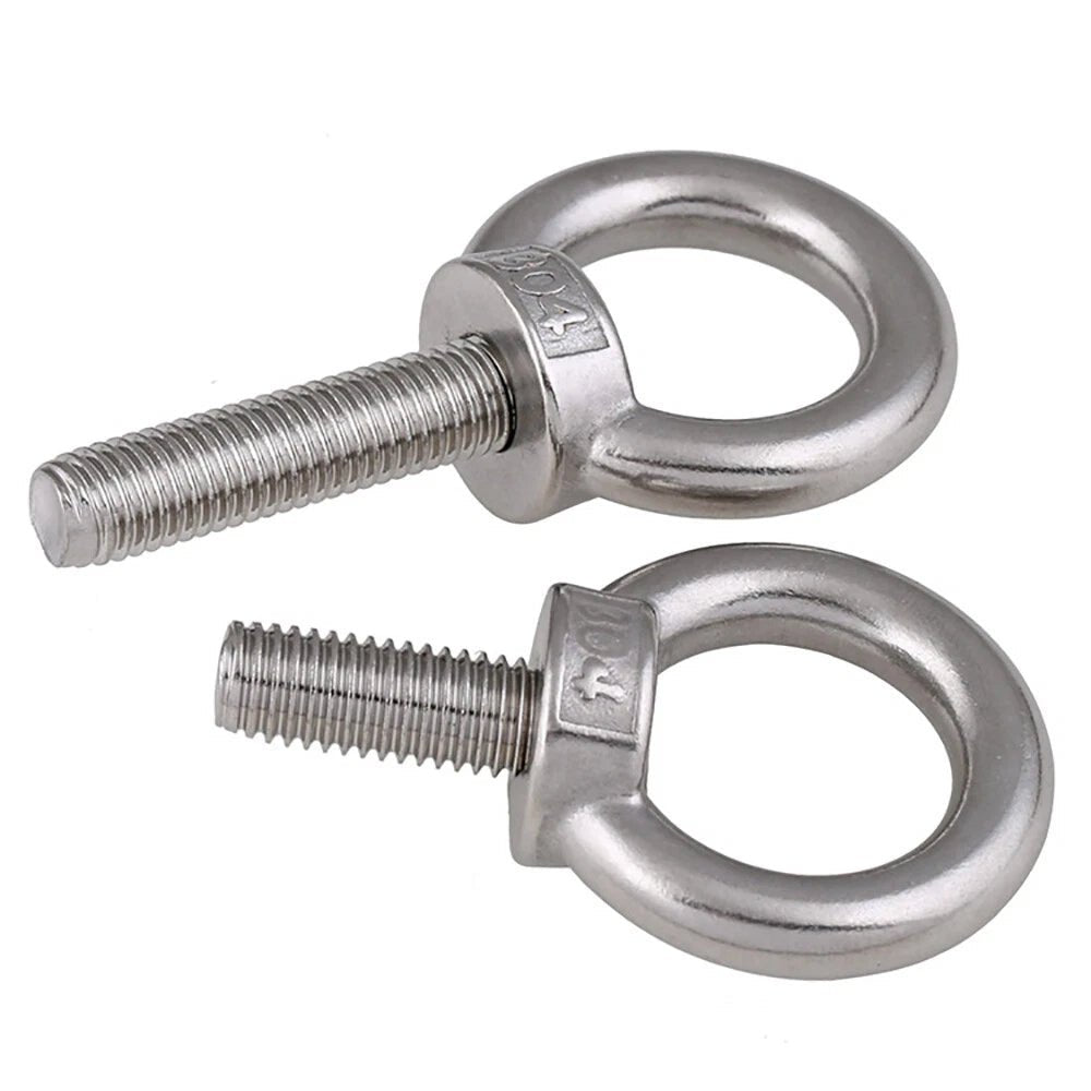 Metric Eye Bolt Screws A2 Stainless Steel — M3 M4 M5 M6 M8 M10 Lifting Ring Bolts - HomeDIYer