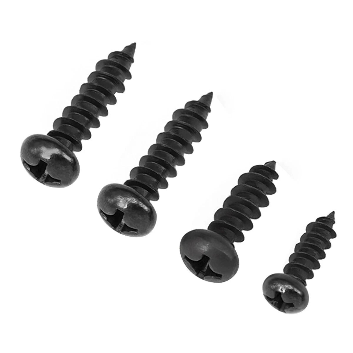 Phillips Pan Head Self Tapping Screws – Black 304 Stainless Steel, M1.7–M6.3
