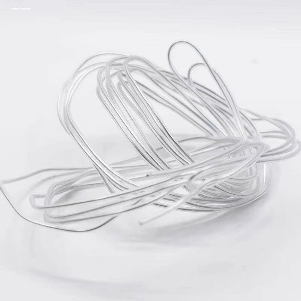Transparent PVC-Coated Aluminium Wire Handicraft DIY Metal Wires 1.5mm-3mm Dia