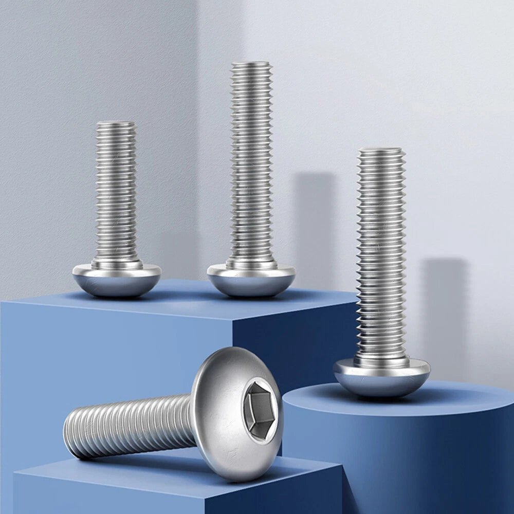 316 Stainless Steel Button Head Socket Cap Screws | M3 M4 M5 M6 M8 M10 | Hex Socket Drive - HomeDIYer