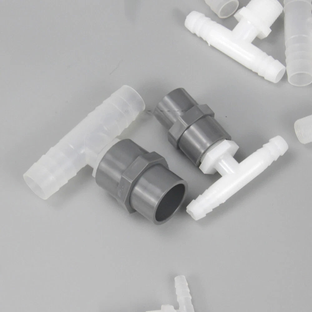Hosetail Tee Connector Fittings T-Piece Barbed Male BSP 1/8"-3/4" Air Water Fuel