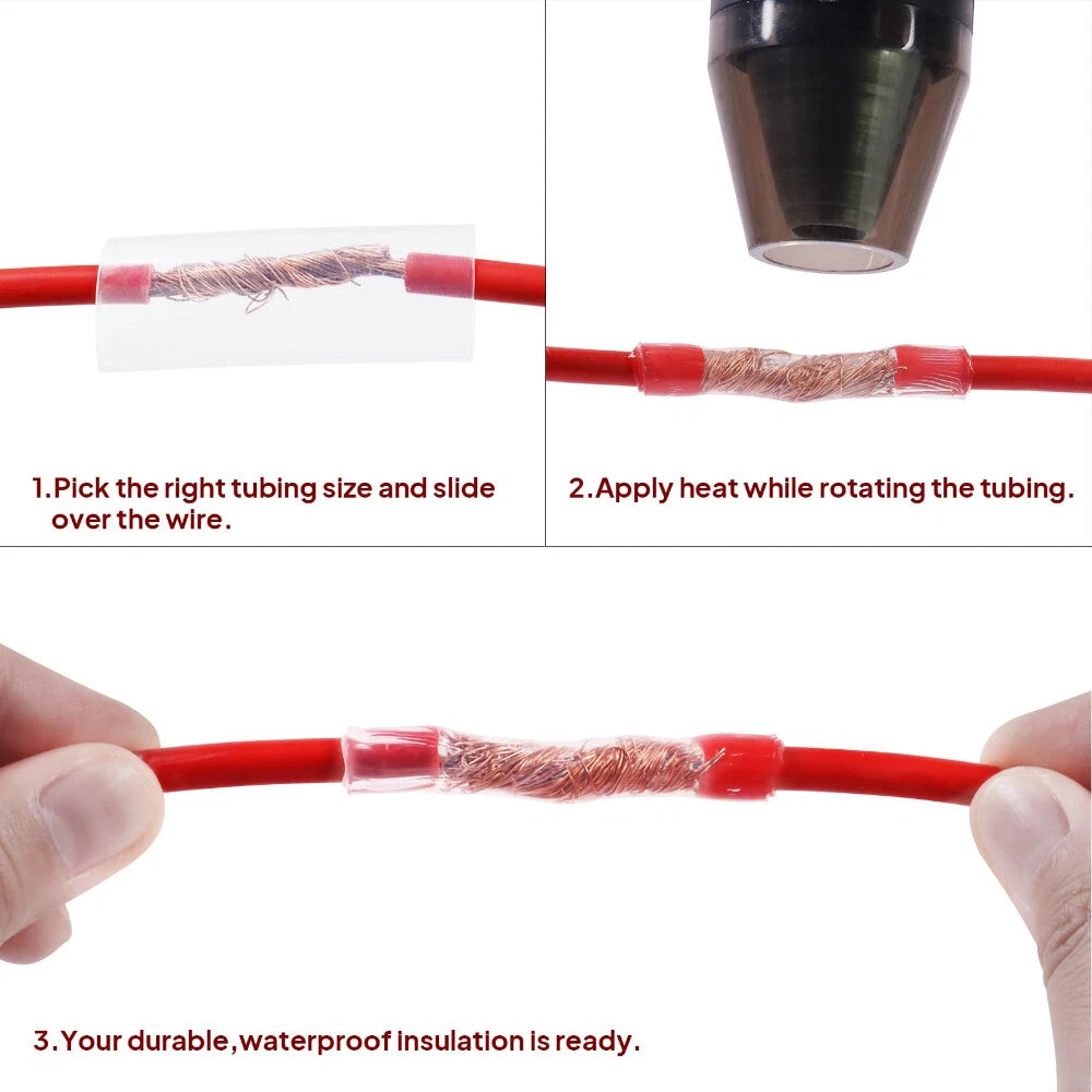 Clear 2:1 Heat Shrink Tubing – Electrical Wire Insulation Sleeve