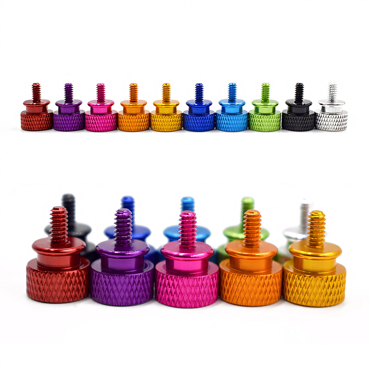 M3 Knurled Thumb Screws – Colorful Aluminum Alloy Hand-Tighten Grip Bolts