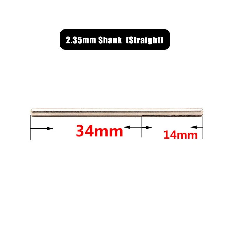 Sandpaper Clamp Bar Split Mandrel — 2.35mm & 3mm Shank Cylindrical Conical Straight for Rotary Drills