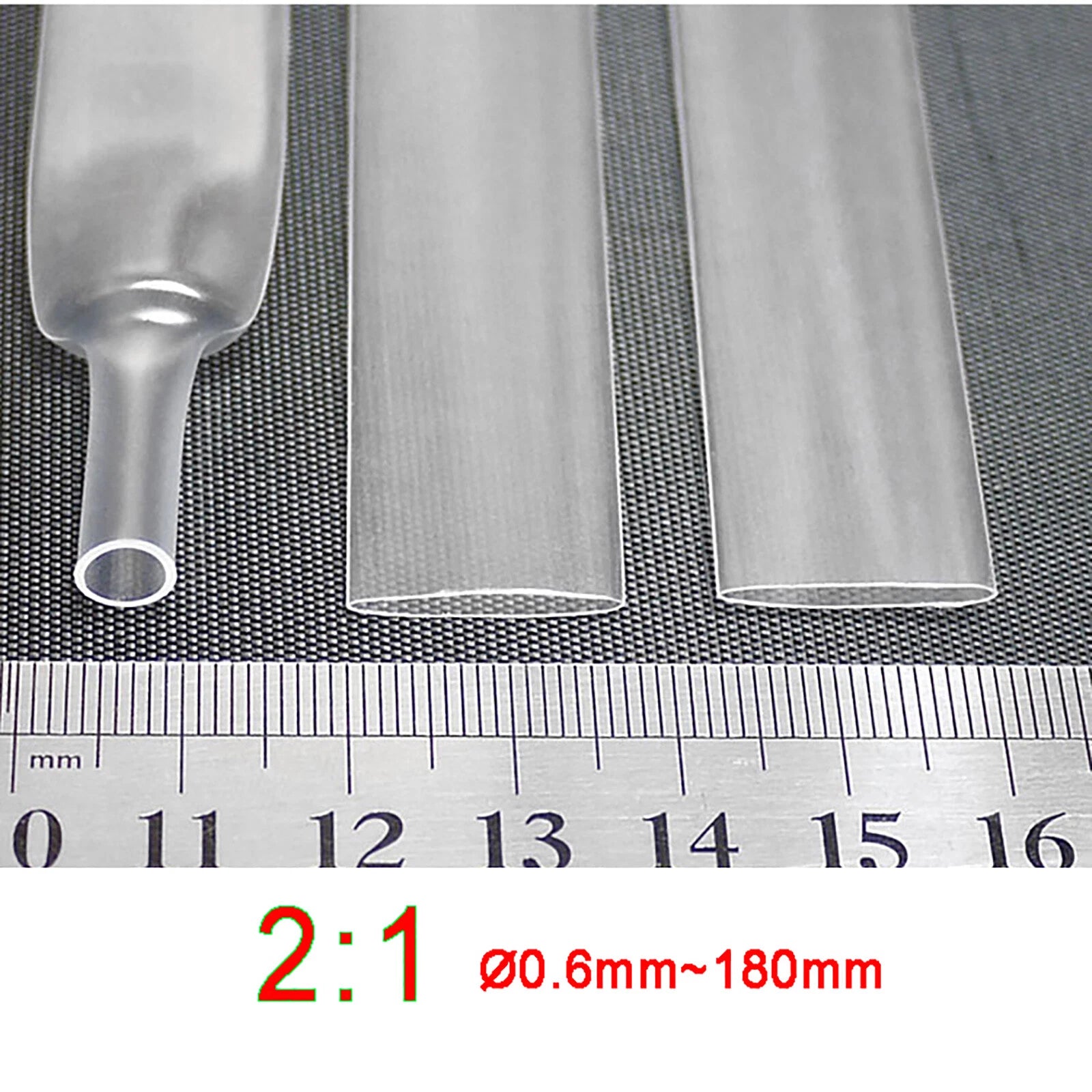 2:1 Heat Shrink Tubing — Electrical Wire Sleeving, Ø0.6mm–150mm