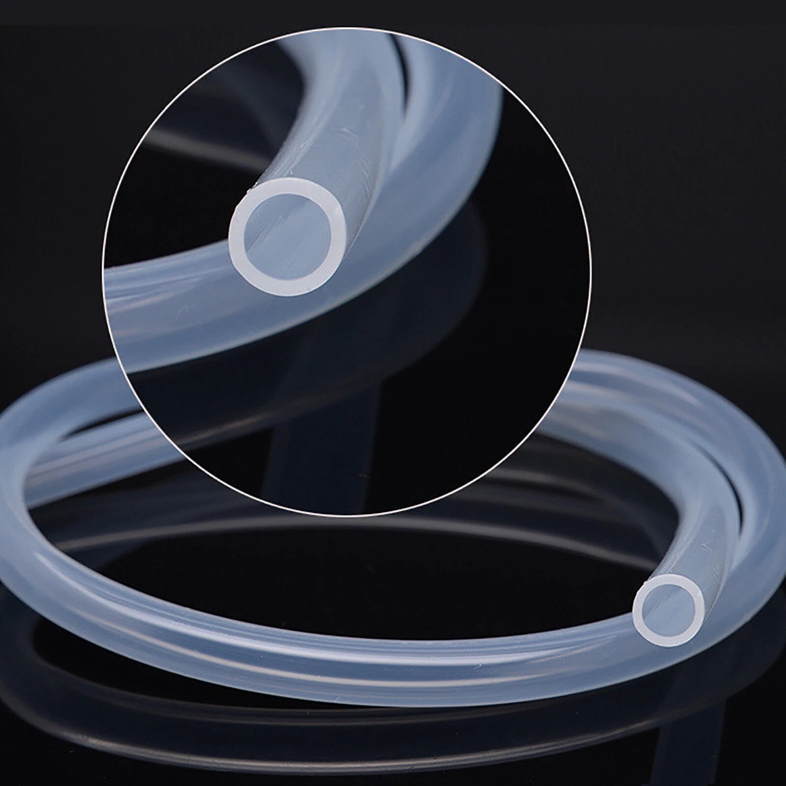Food Grade Clear Silicone Tube – Beer, Milk & Beverage Hose Pipe (ID×OD)