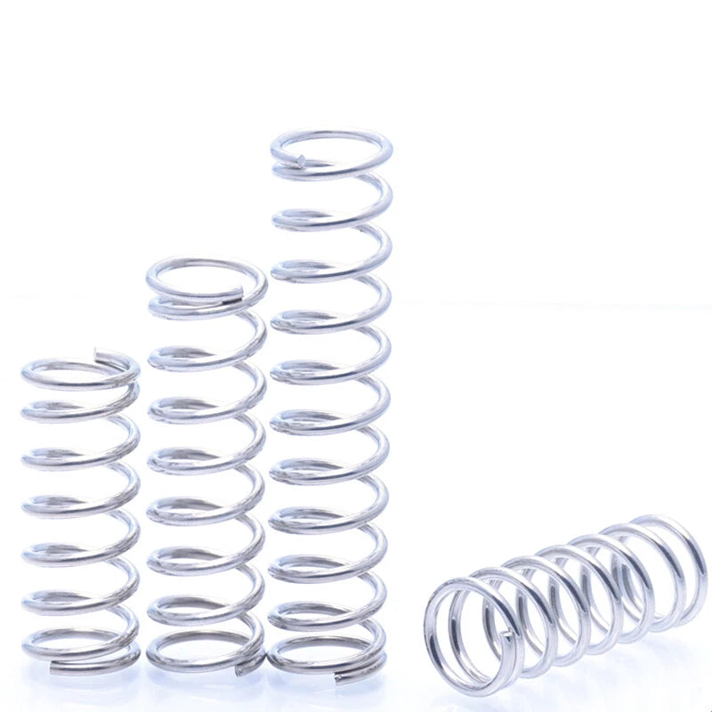 304 Stainless Steel Spring Wire Dia 1mm OD 9-10mm L 10-305mm Compression Springs