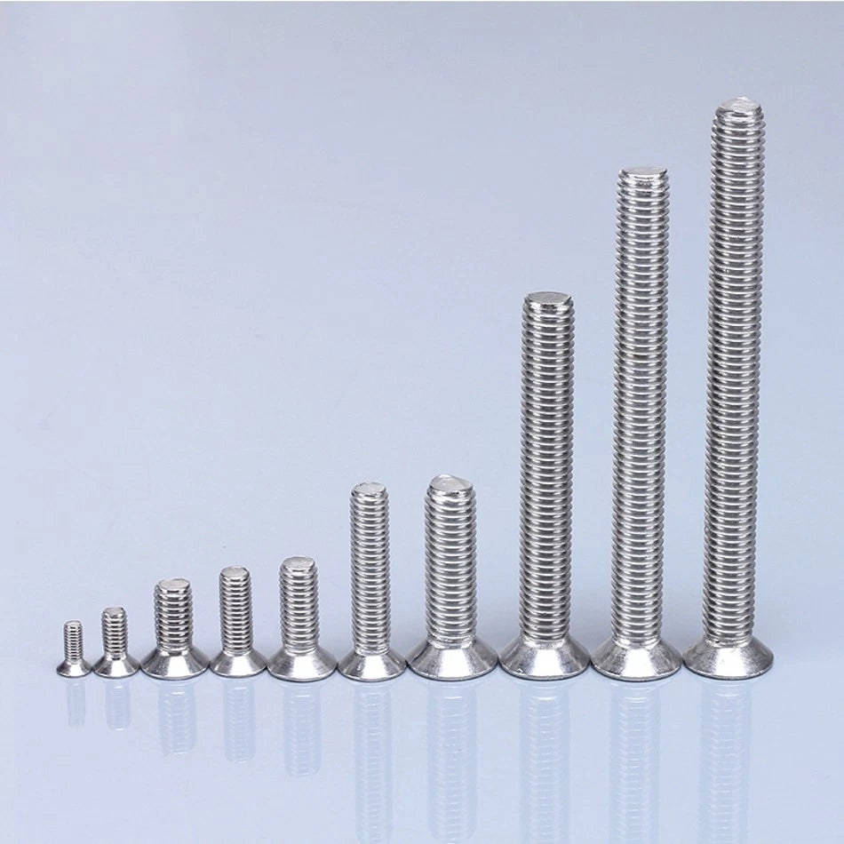 G316 Marine Grade Stainless Steel Phillips Flat Head Countersunk Machine Screws M3 M4 M5 M6