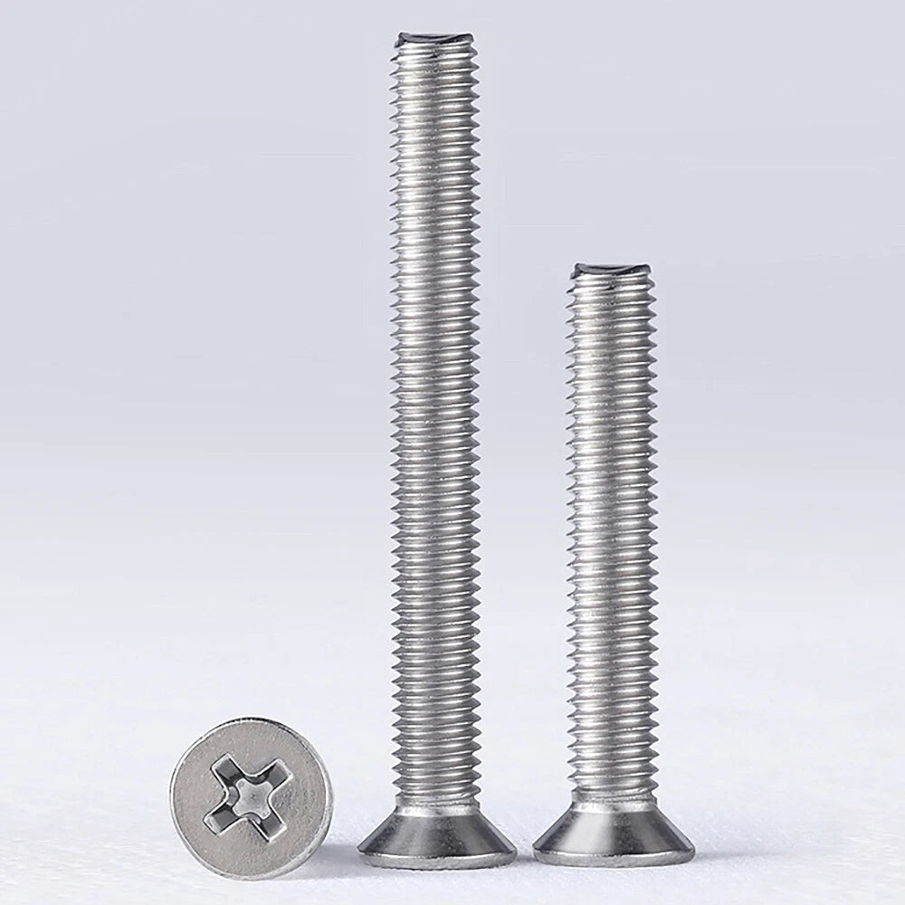 M3.5 Stainless Steel Phillips Countersunk Flat Head Machine Screws – 6 to 60mm