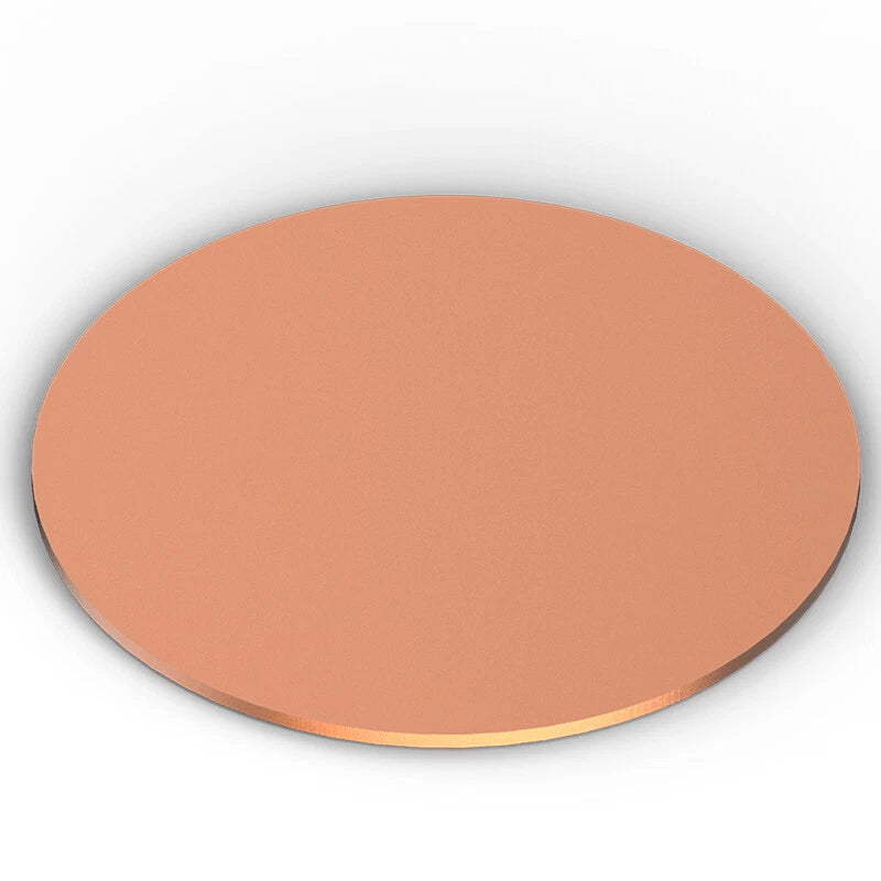 T2 Copper Round Plate Copper Disc Solid Metal Sheet Dia 10-300mm Thick 0.3-1.6mm