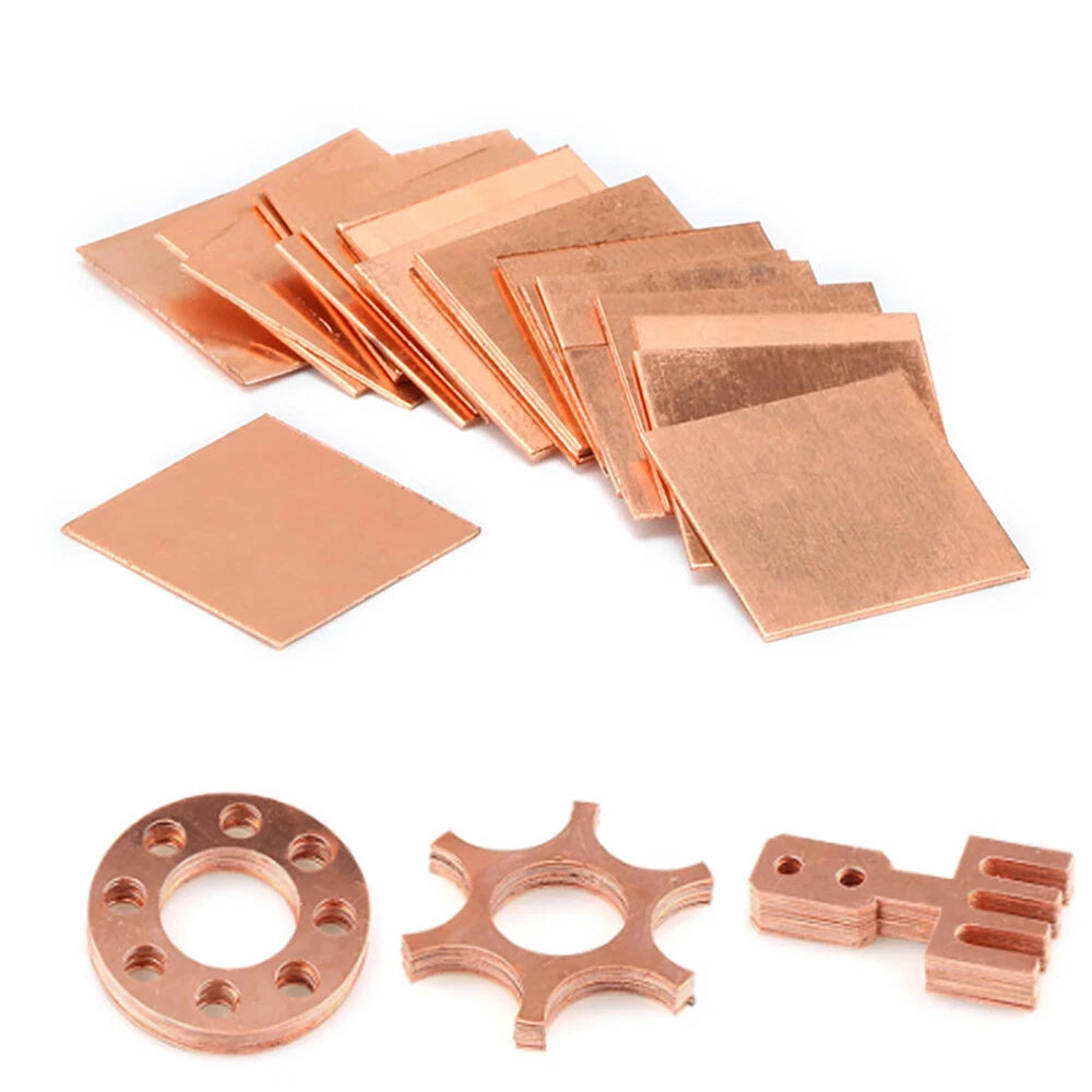 T2 Copper Sheet 0.3 0.5 0.6 0.8 1 2 - 10mm Guillotine Cut Metal Plate Jewellery