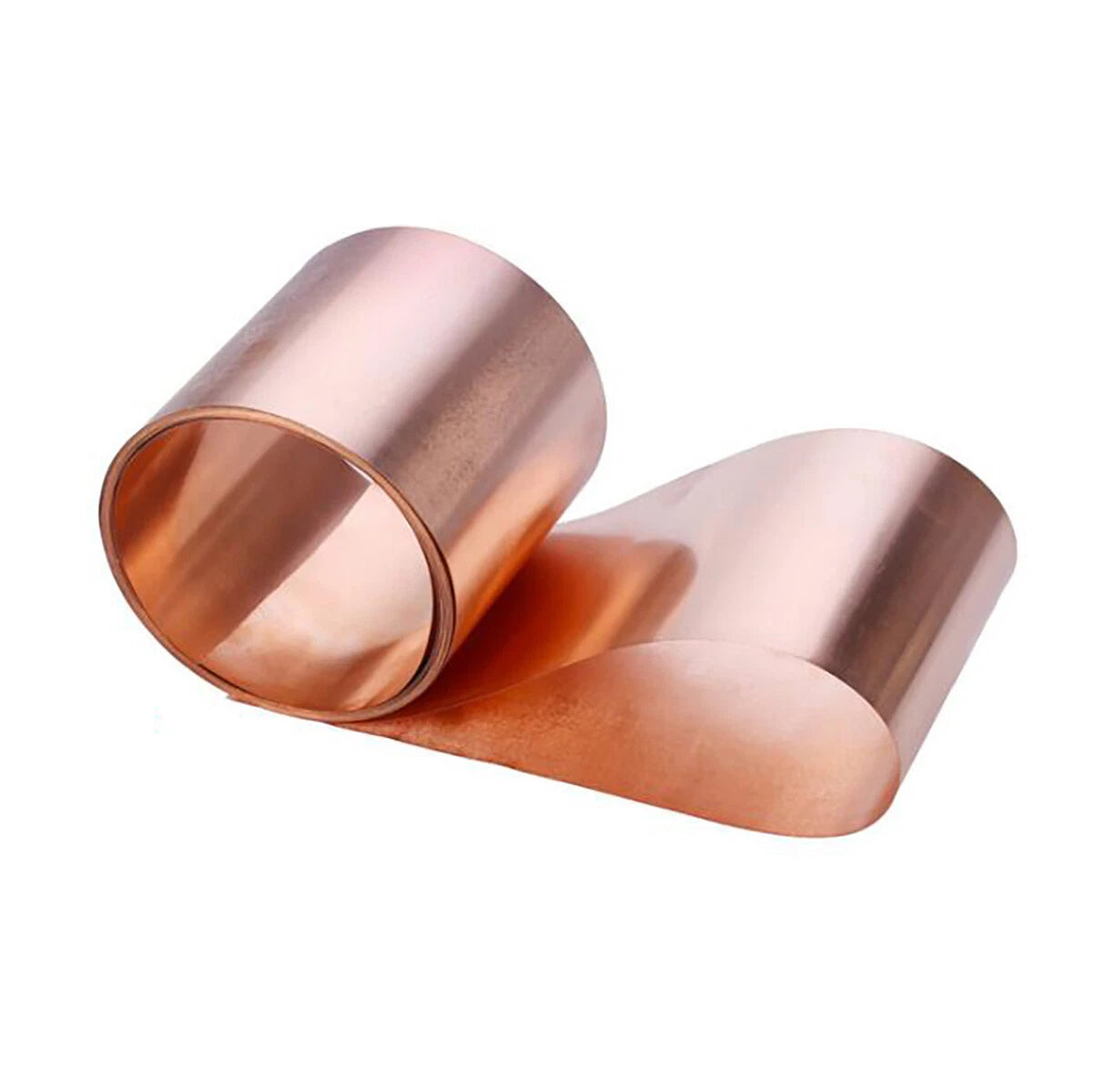 Pure Copper Sheet Metal Foil Strip Roll 0.05/0.1/0.2/0.3/0.4/0.5/0.6/0.8mm Thick