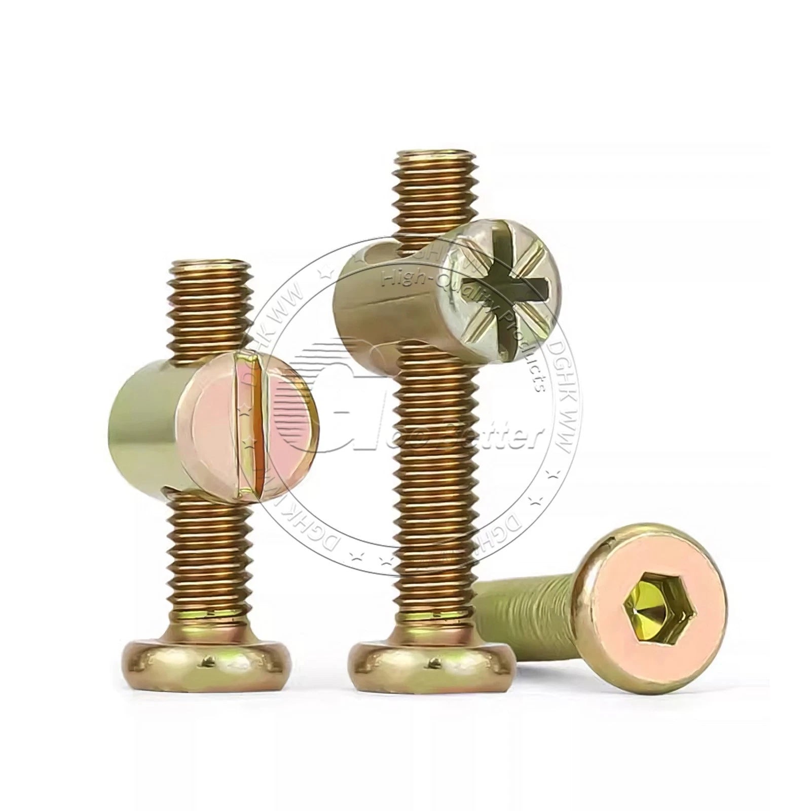 M6 M8 Galvanised Furniture Connecting Bolts with Barrel Nuts | Slotted & Phillips | 8mm–120mm