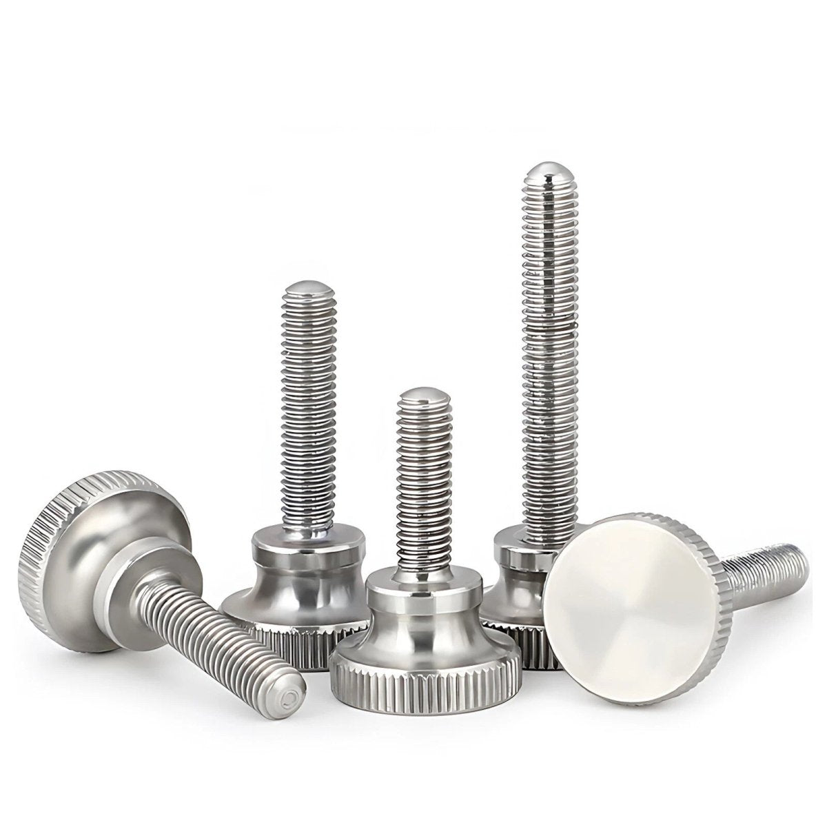 A2 Stainless Steel Knurled Thumb Screws – M2 to M10, Hand Turn Knob Bolts, 4 - 60mm Lengths - HomeDIYer