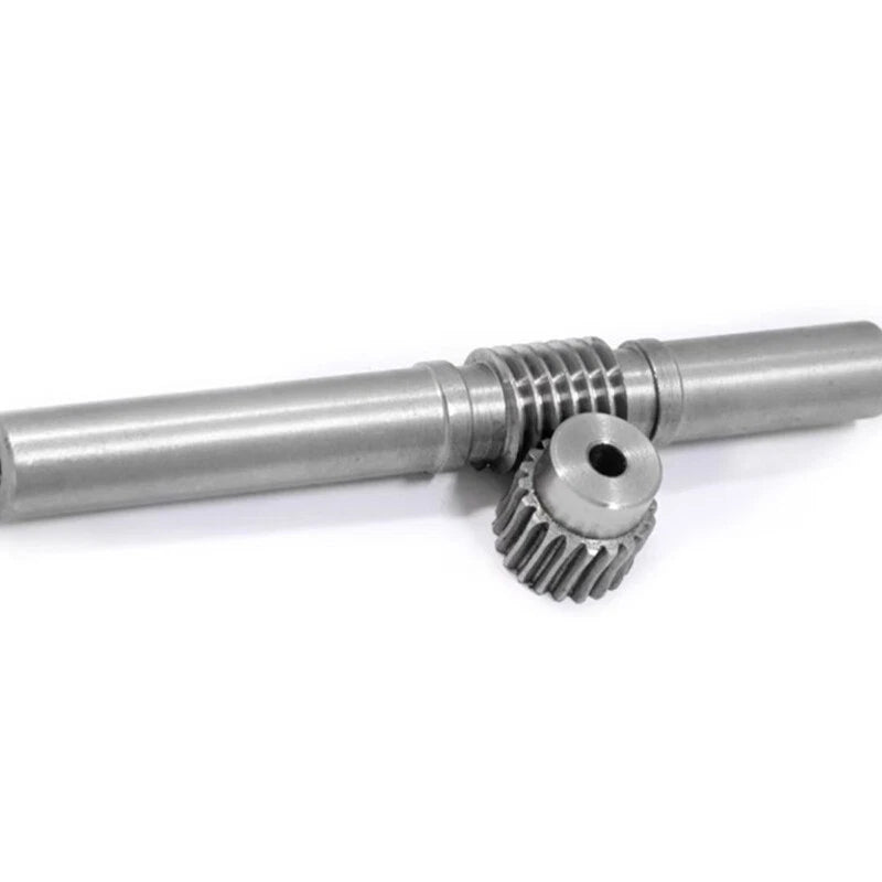 45# Steel Worm Gear Set 1 Modulus 15-100 Teeth Wheel Shaft Gear Box Shaft