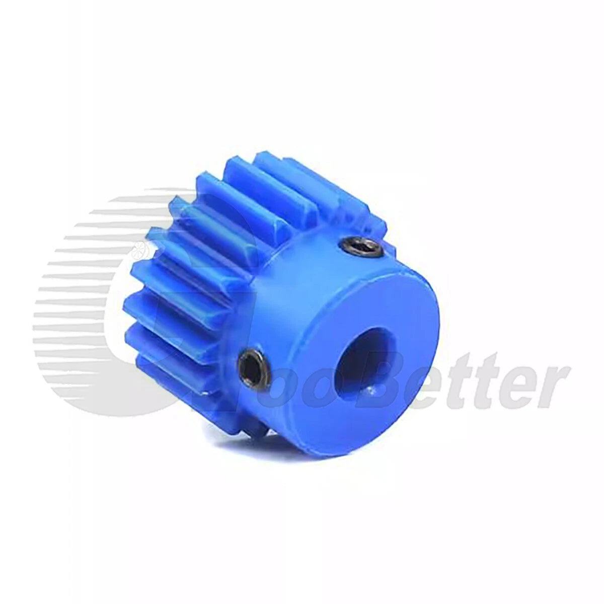 1 Mod 50 Teeth Blue Nylon Spur Gear Bore 6mm-20mm Pinion Plastic Gear with Step
