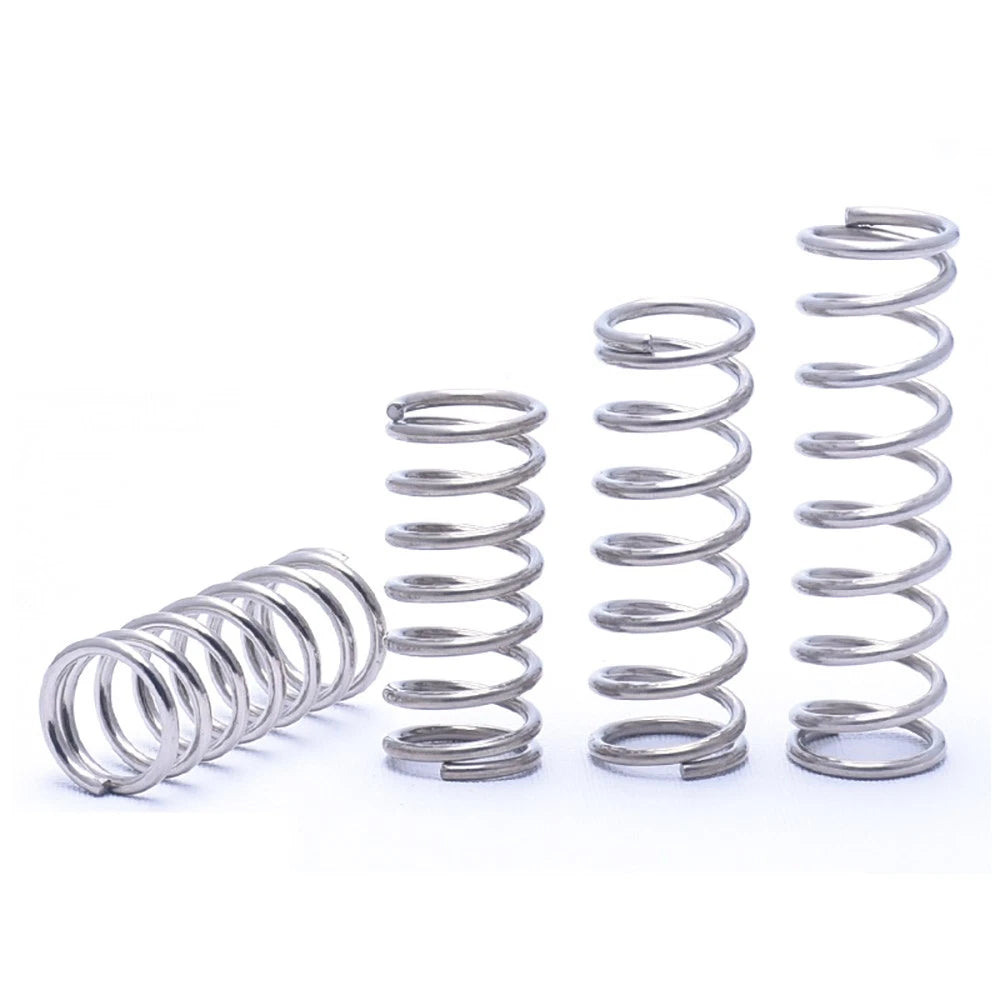 Wire Dia 1.6mm 1.8mm 2.0mm 304 Stainless Steel Compression Springs L=60mm-100mm