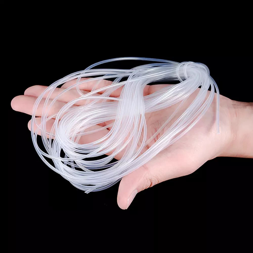 Food Grade Silicone Tubing Clear Flexible Rubber Hose ID 0.3–6mm | 5m & 10m