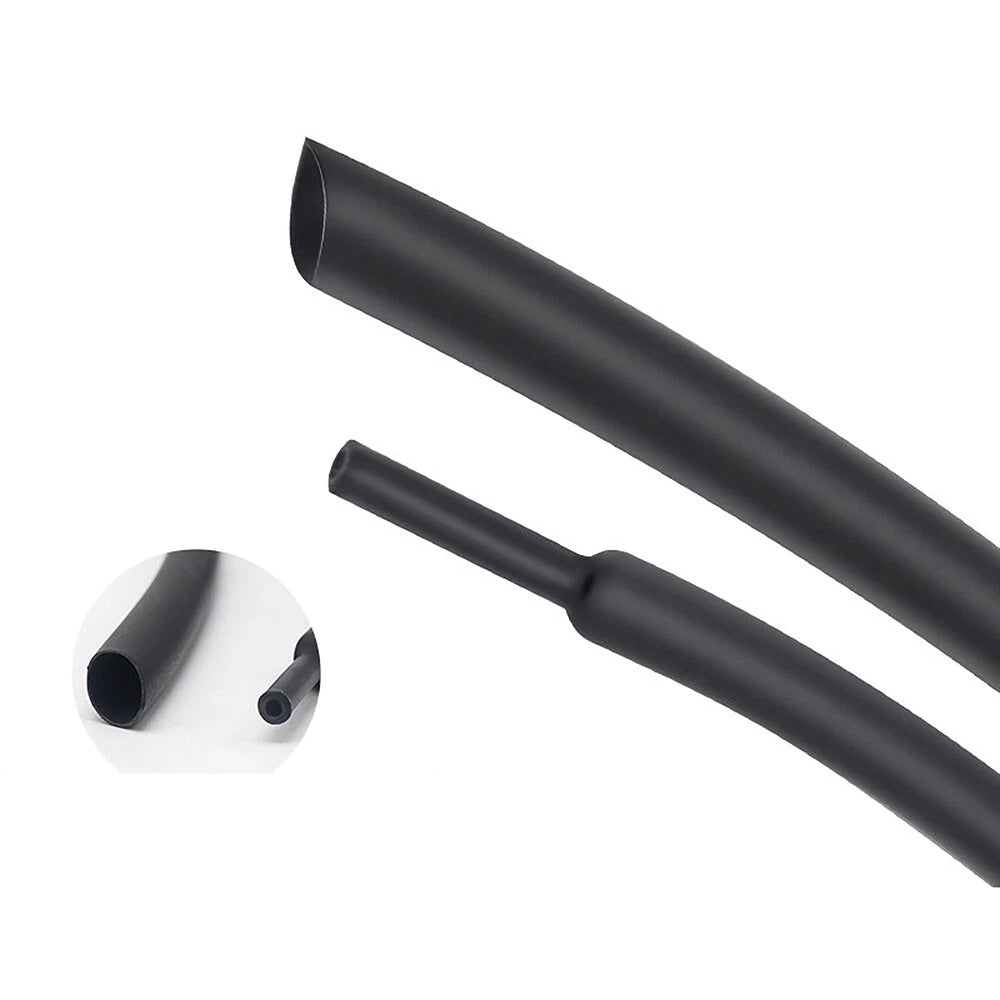 Black 2:1 Heat Shrink Tubing – Polyolefin Cable Sleeving, Dia 0.6mm to 120mm