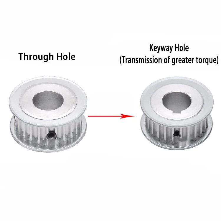 HTD-3M 12T-90T Timing Belt Pulley Pitch 3mm Without Step Drive Pulley Width 16mm
