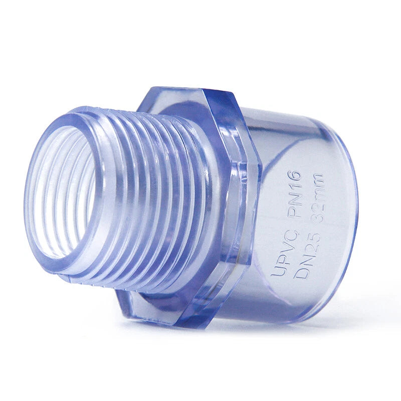 PVC Pipe Fittings BSP Threaded Adapter Socket Solvent Weld Aquarium Tank Pond