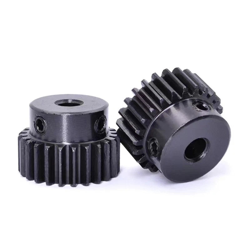 Straight Spur Gear 45# Steel Motor Gears 2Mod 17T 20Pcs and 1Mod 20T 20Pcs